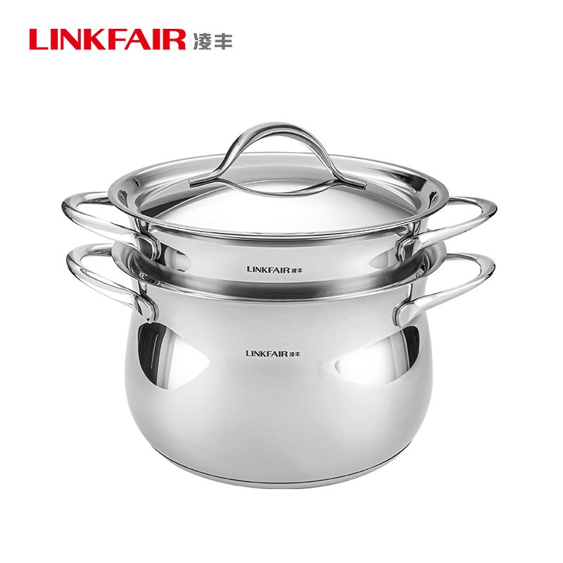 玫瑰24cm蒸锅两件套